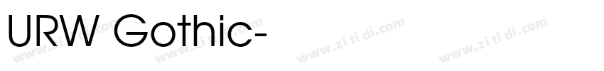 URW Gothic字体转换